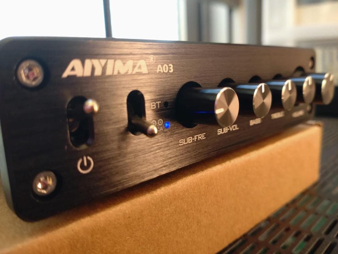 AAIYIMA A03 TPA3116サブウーファーアンプ QCC304X Bl