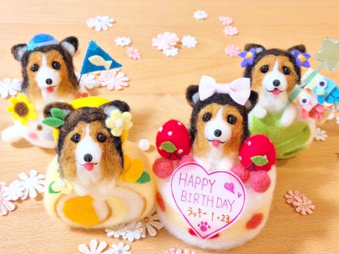 みーたん♪ 羊毛フェルト オーダー 愛犬 シェルティー ☆