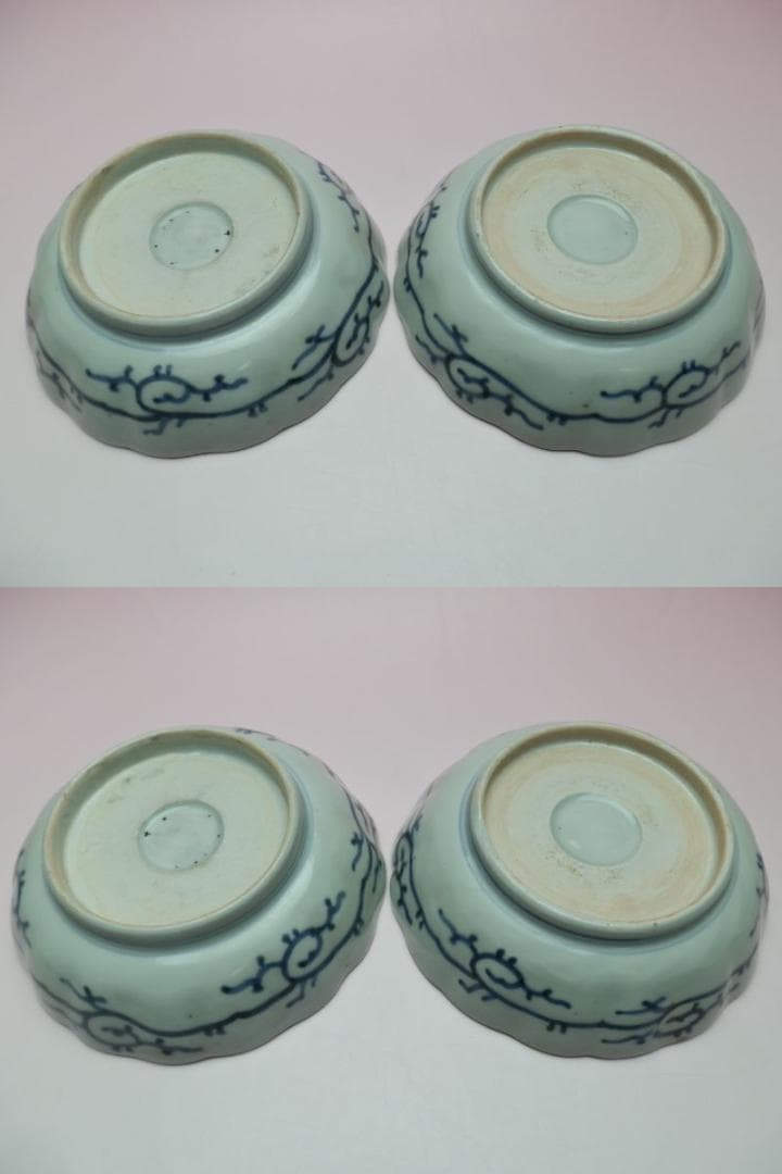 時代 花紋 なます皿 アンティーク 71126