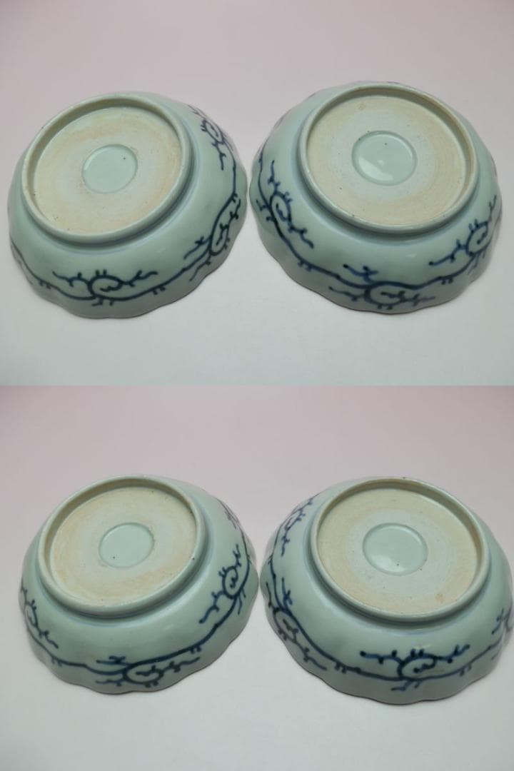 時代 花紋 なます皿 アンティーク 71126