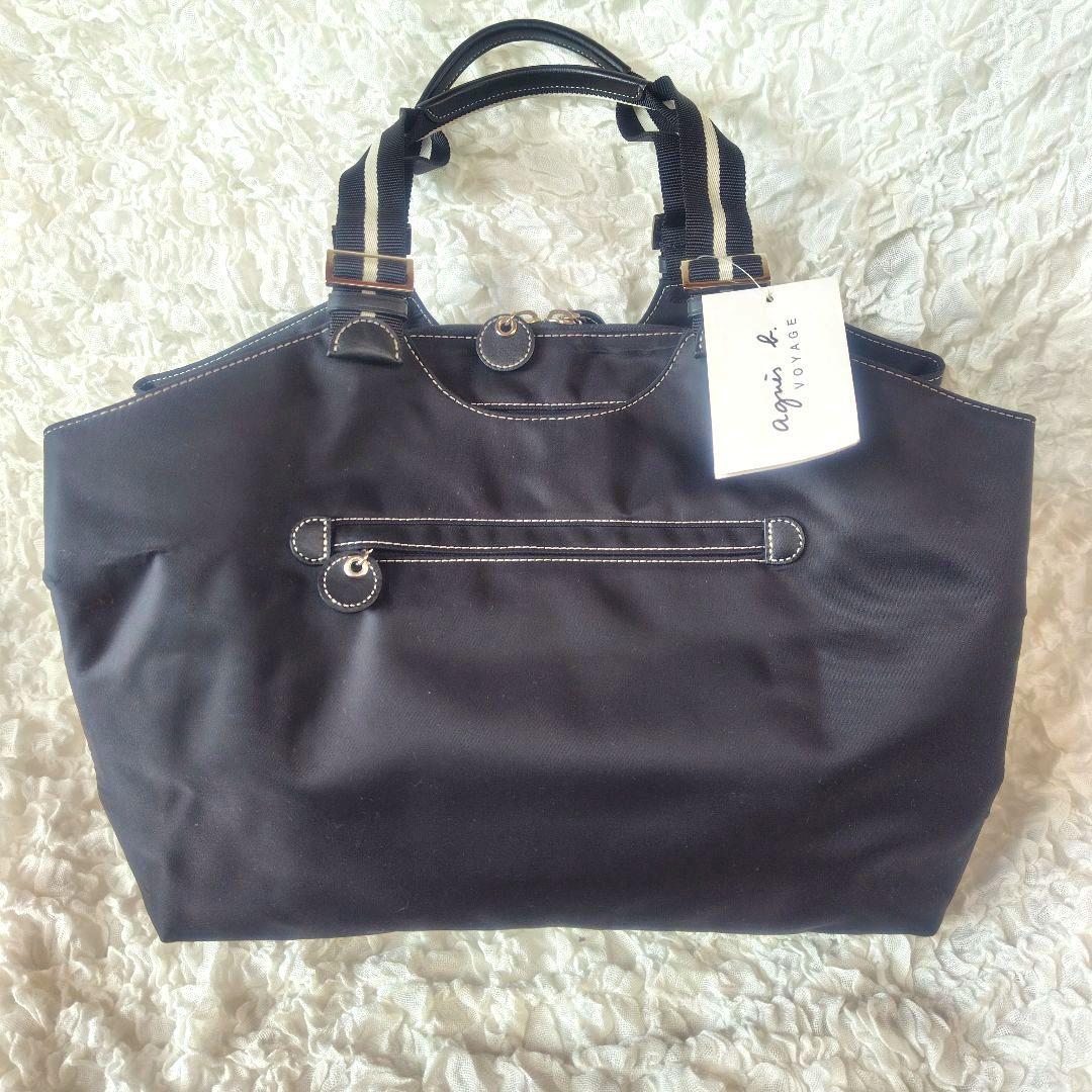 美品　アニエスベー　ハンドバッグ　大きめ　A4収納可　ナイロンバッグ