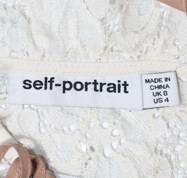 C*Y様 セルフポートレイト ワンピース レース クリーム UK8 未使用 結婚