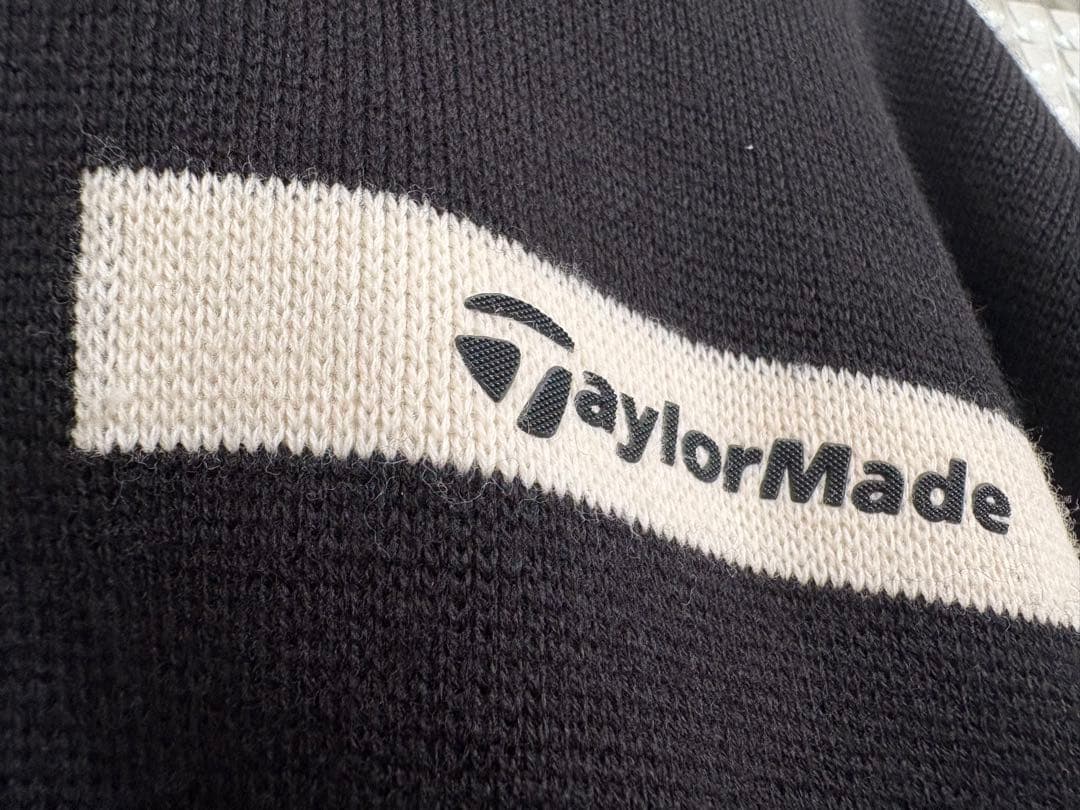 TaylorMade ブラック　ジップアップニットゴルフジャケット