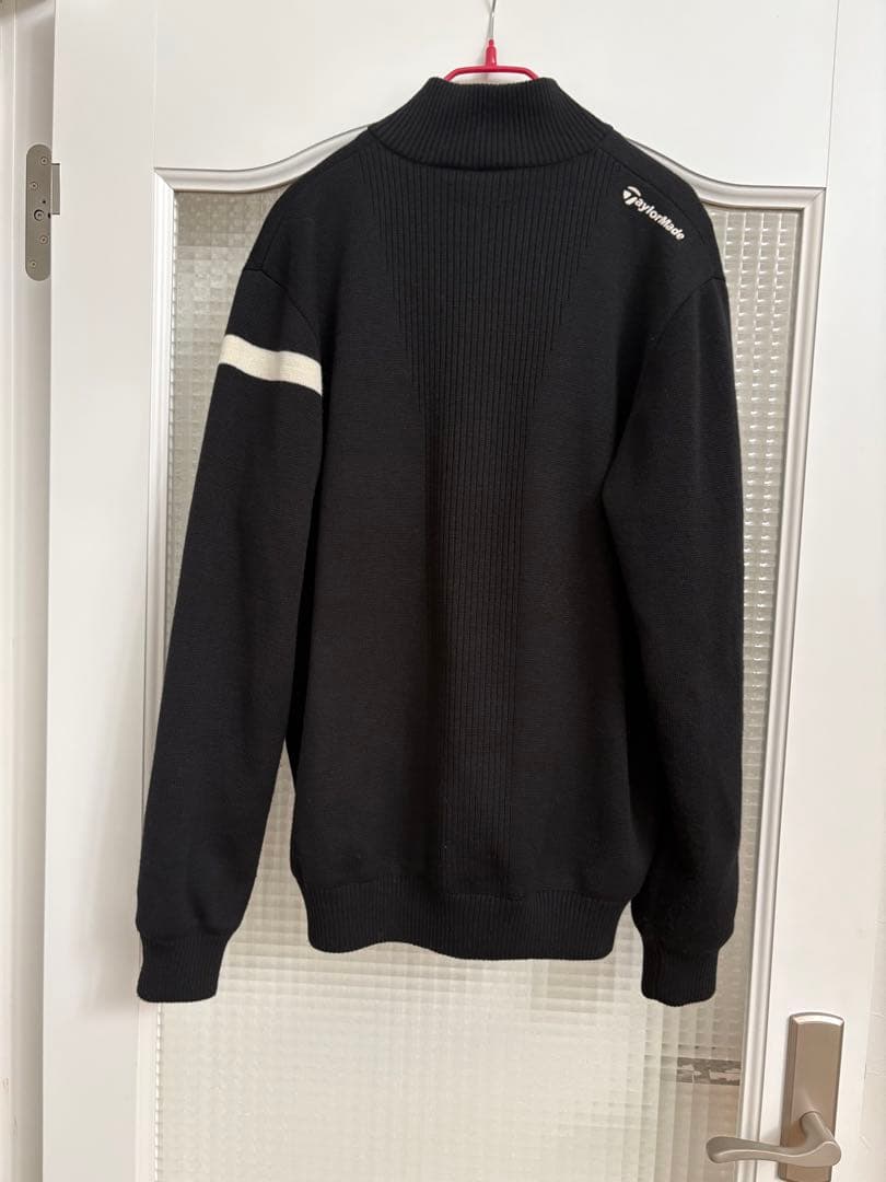 TaylorMade ブラック　ジップアップニットゴルフジャケット