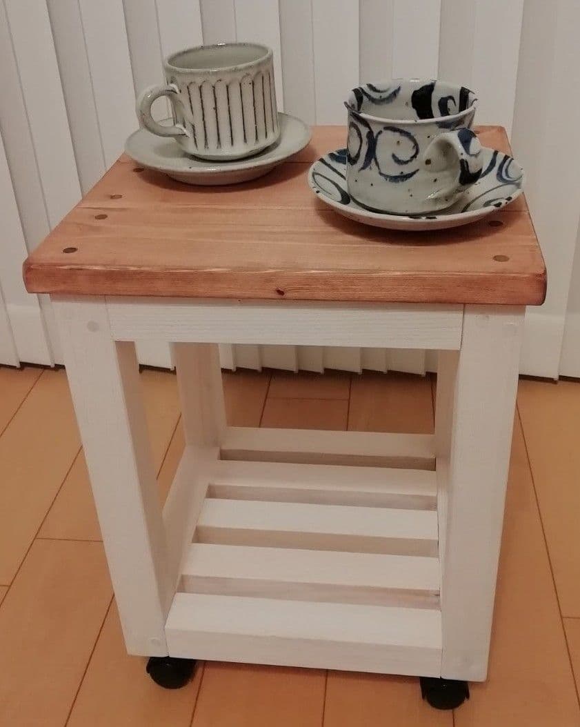 キャリアテーブル/スツール/センターテーブル/メープル【送料込み】