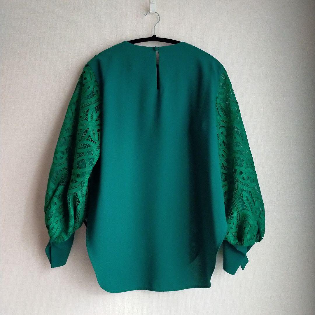 新品未使用 アドーアADORE フラワーオーナメントレースブラウス 38