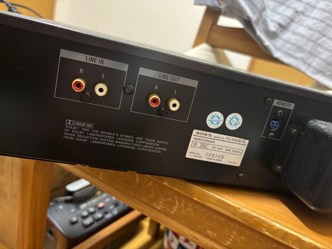 リリSONY TC-K555es2とTA-AV670アンプセット