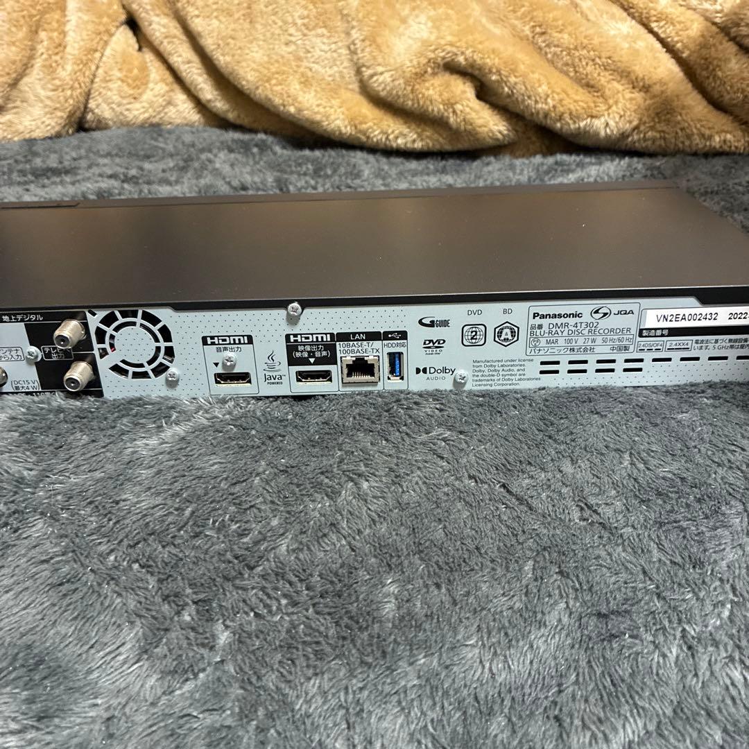 Panasonic 3TB 3チューナー DMR-4T302 4K DIGA