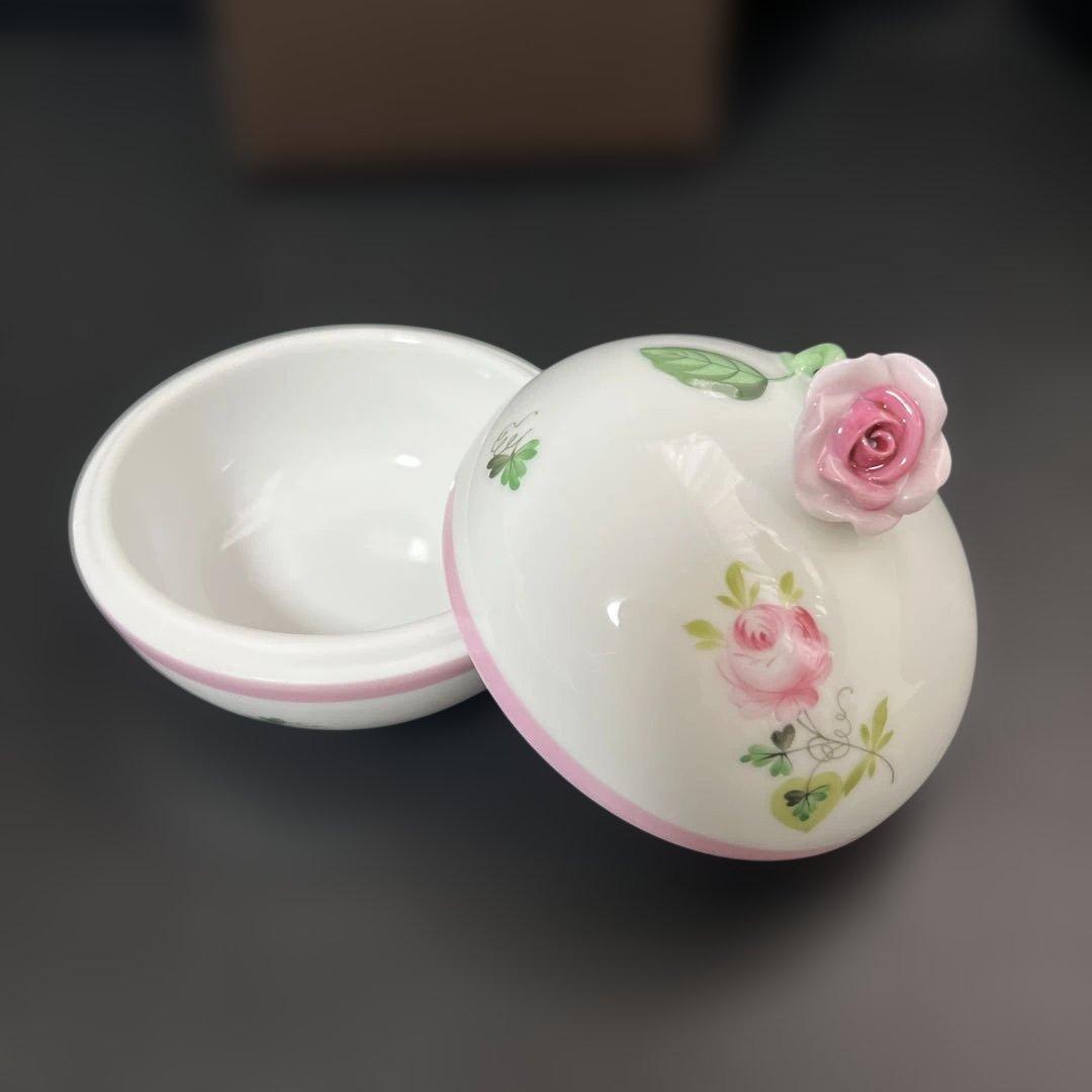 売り切り価格［新品］Herend♡ウィーンの薔薇ピンク♡マルボンボン① 希少品