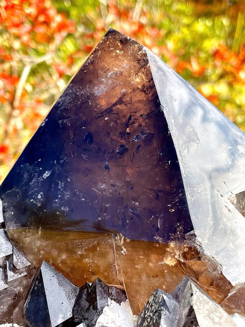 希少　BIG スモーキーエレスチャル　城塞☆要塞　骸骨水晶　天然石　原石　置物