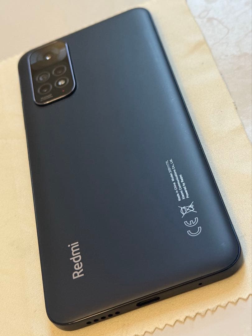 【美品】Xiaomi Redmi Note 11 グラファイトグレー