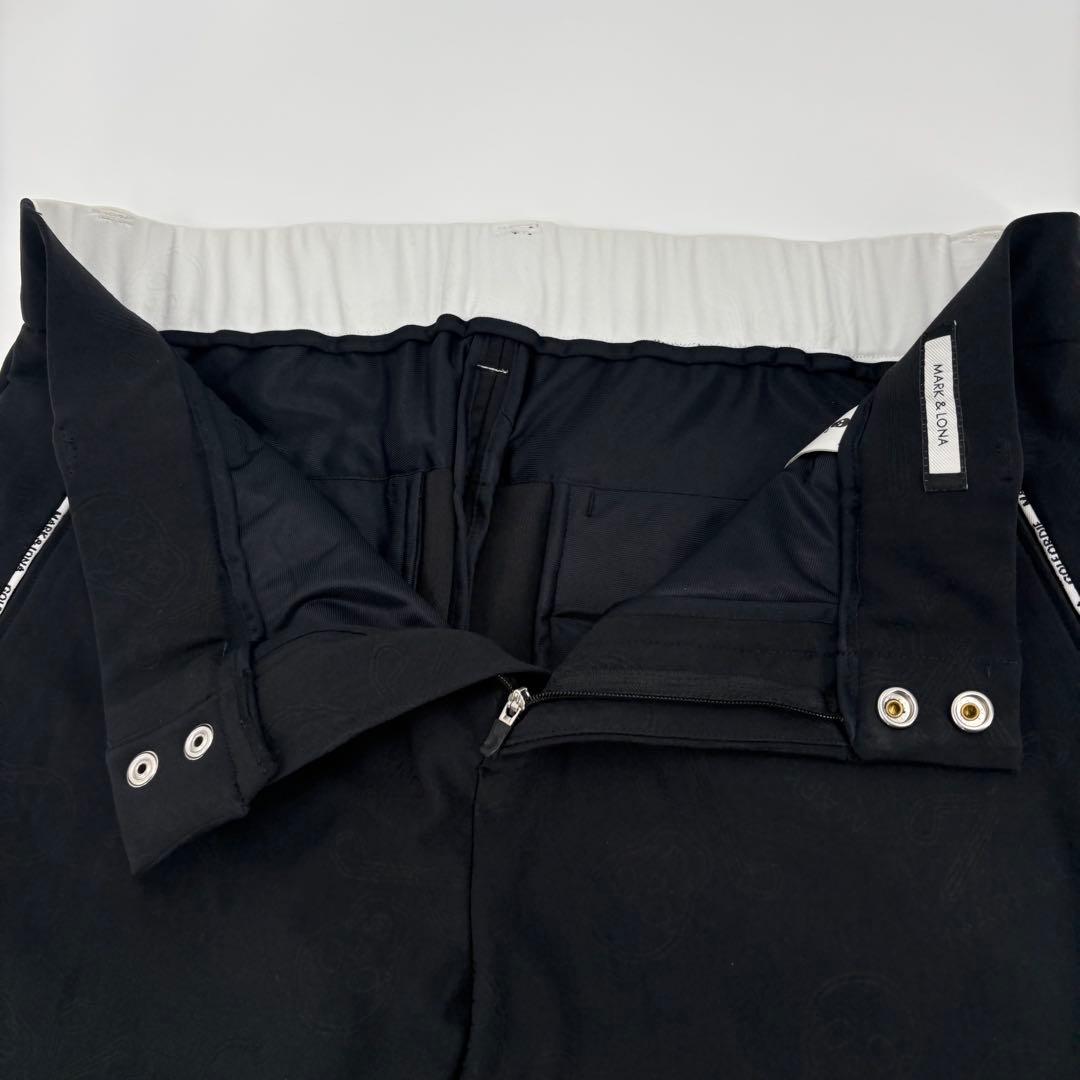 美品　MARK&LONA マークアンドロナ ゴルフパンツ 50(XL) 黒742