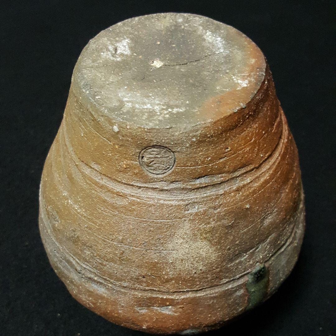 【古常滑】三筋壺　降物　趣ある窯くっつき　古物　お経の入れ物　三本の筋が特徴！！