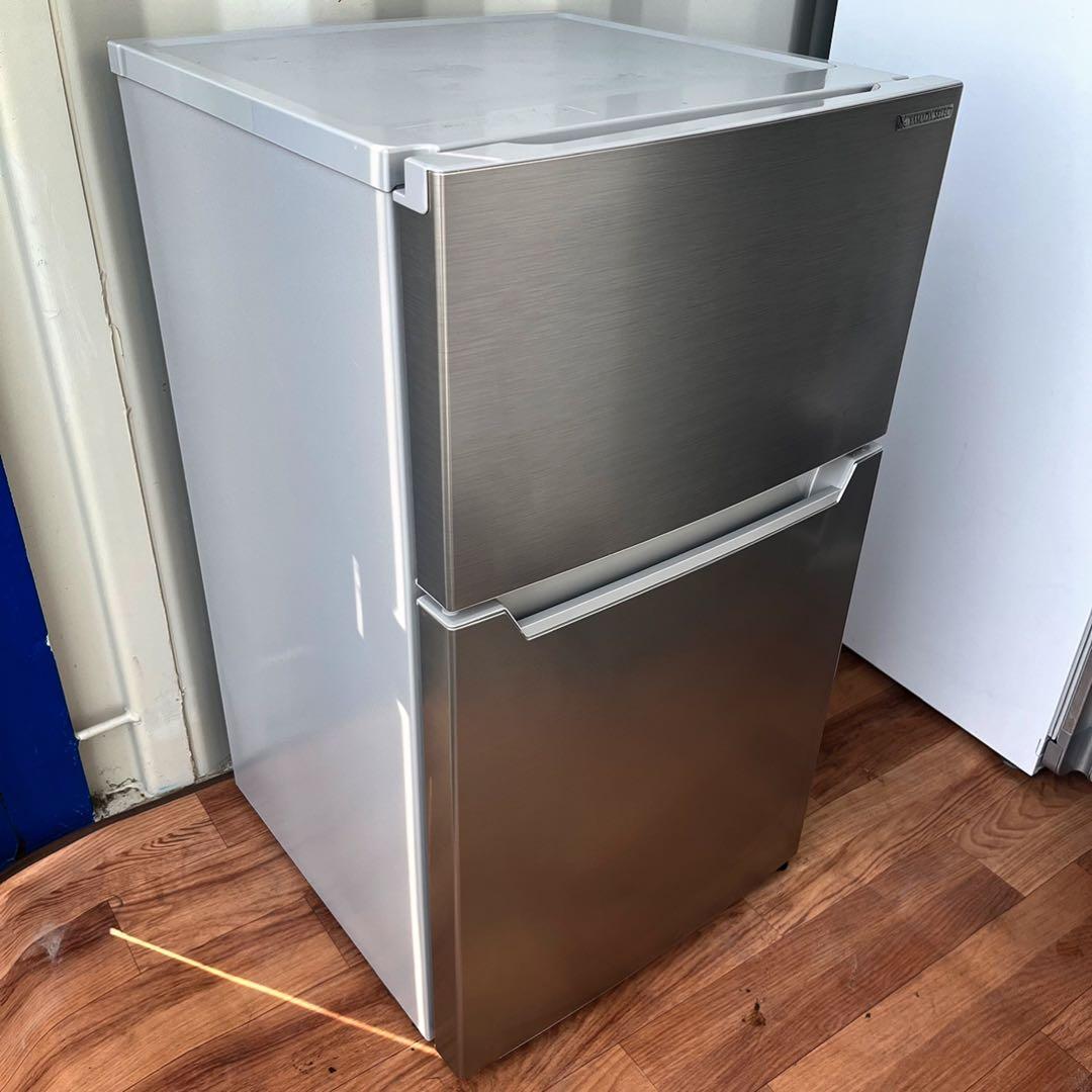 取付無料！安心のヤマダ電機！一人暮らし スタイリッシュシルバーコンパクト冷蔵庫！