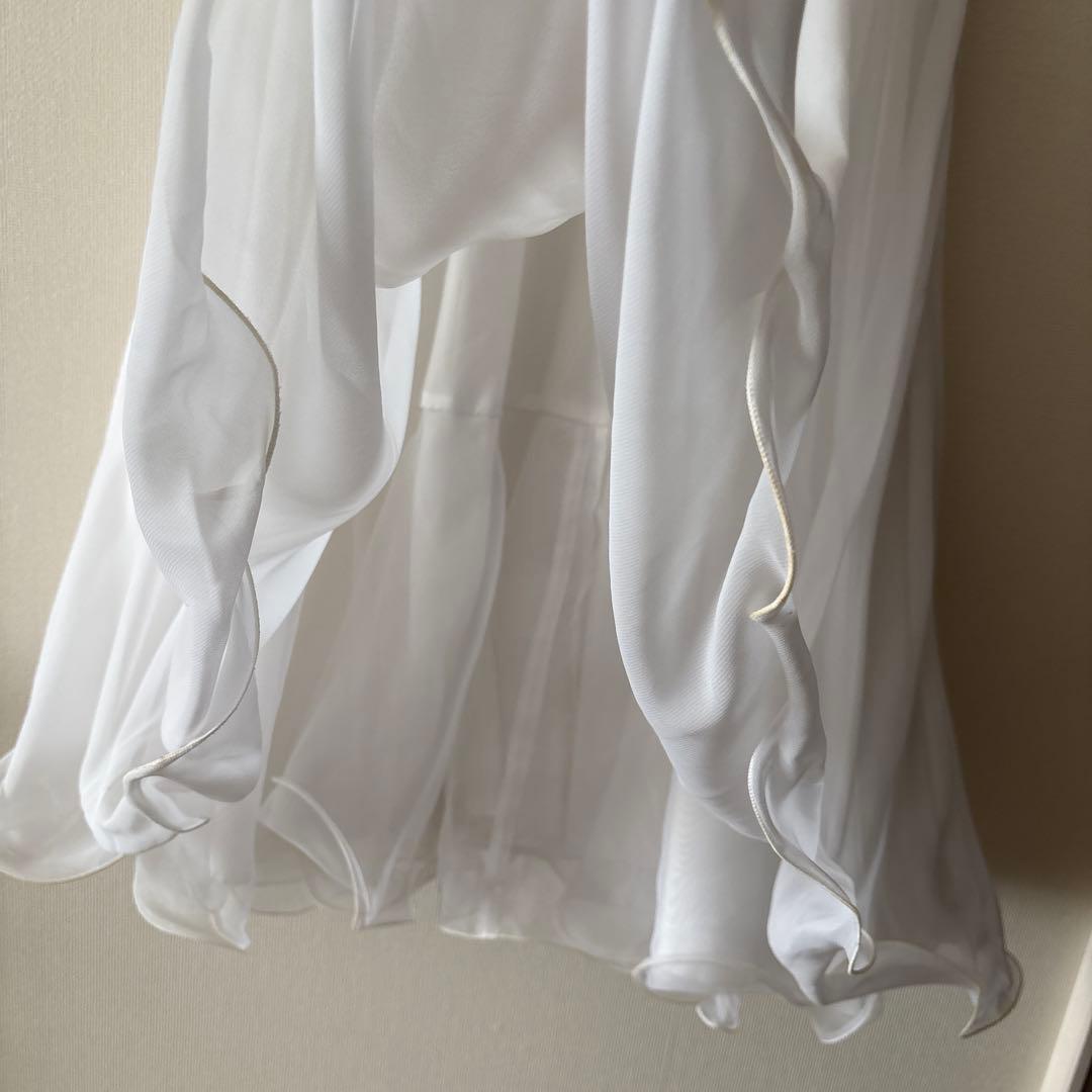 【used】社交ダンス老舗メーカーSekine製ダンスウェアスカートWhite