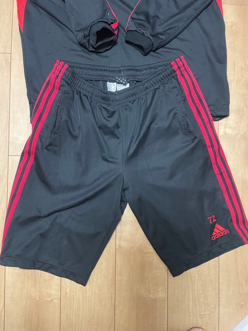 帝京第三高校 ジャージ上下XLセット ピステ不揃いLセット adidas