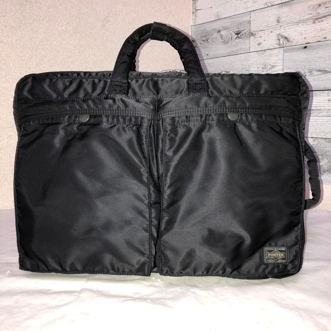極美品✨廃盤 ポーター タンカー ビジネスバッグ3way A4可 黒 吉田カバン