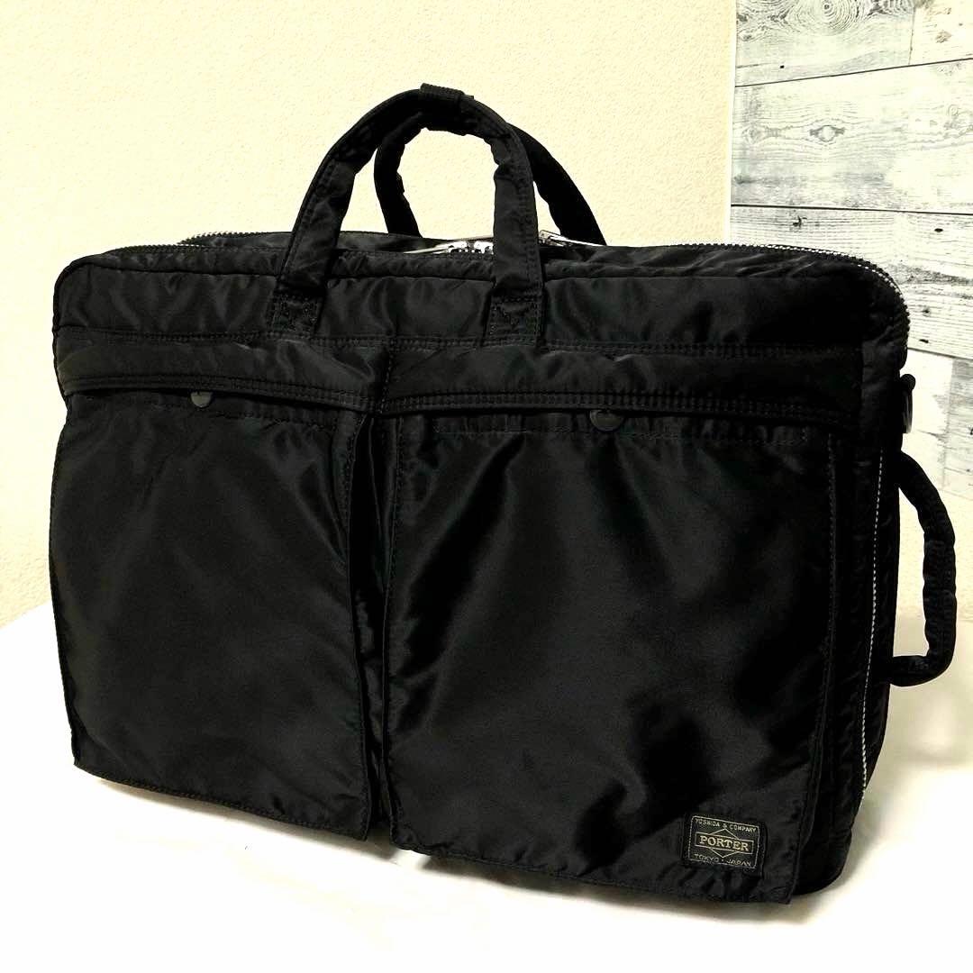 極美品✨廃盤 ポーター タンカー ビジネスバッグ3way A4可 黒 吉田カバン