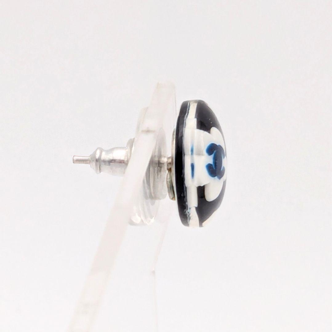 美品 シャネル CHANEL ココマーク フラワー クリア 片方 ピアス