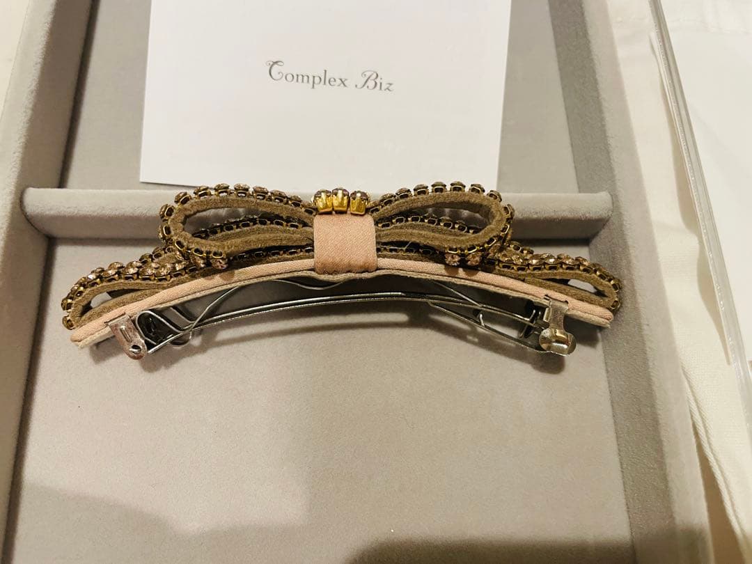 タイムセール！Complex Biz リボン型ヘアバレッタ　ピンク