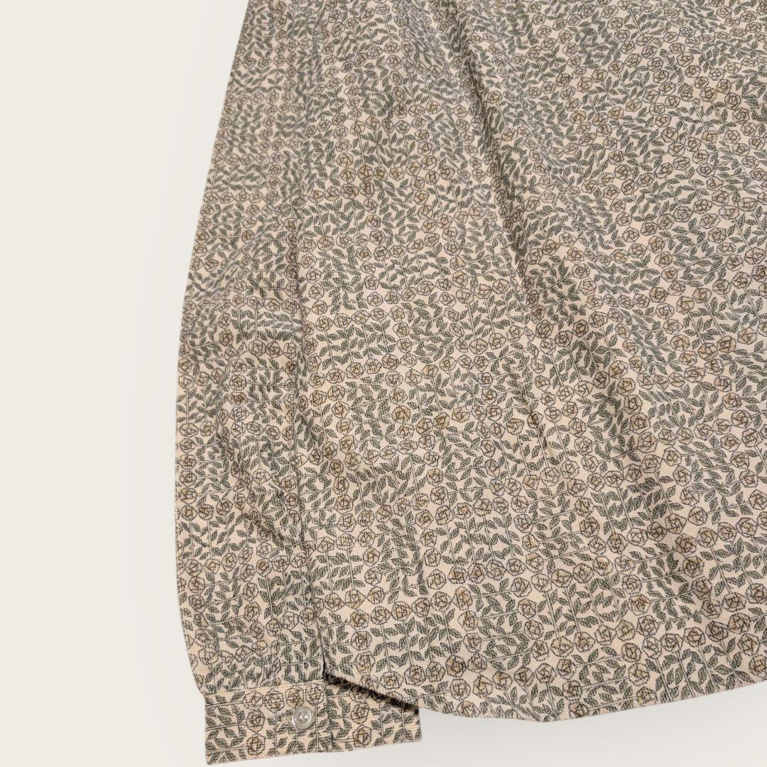 新品　Parkes　パークス　リバティ　バンドカラー　プルオーバー　シャツ　М