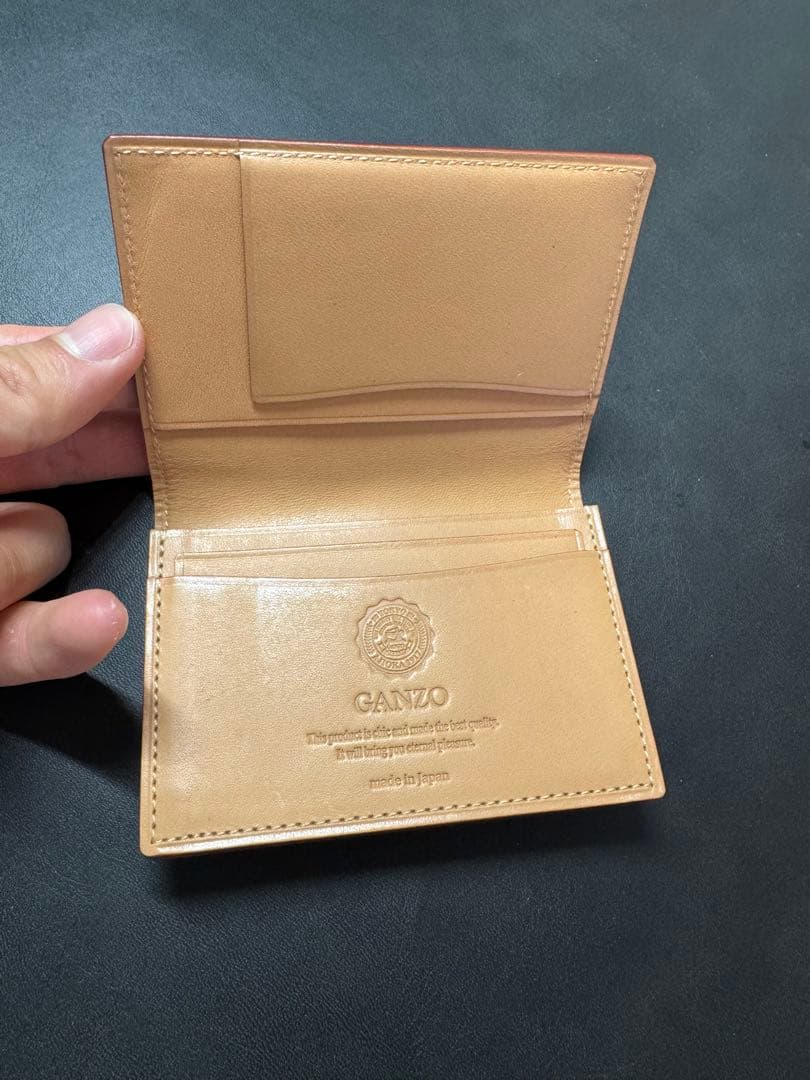GANZO 馬革（コードバン）名刺入れ　定価35200円