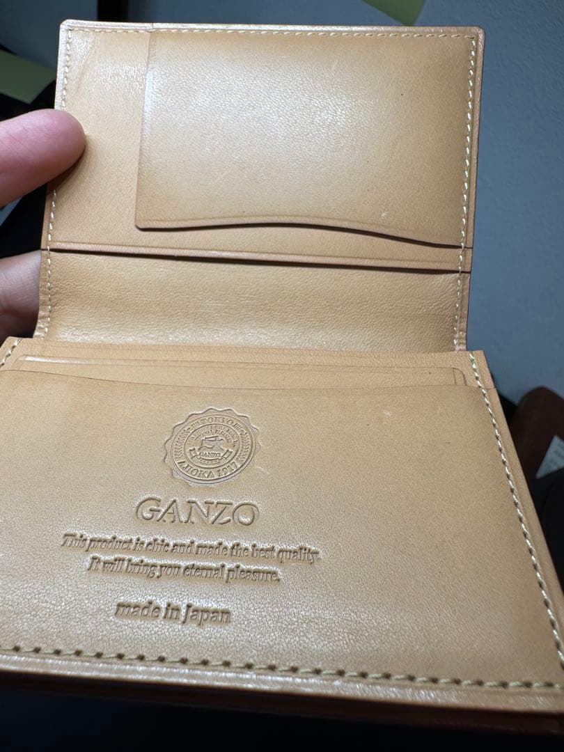 GANZO 馬革（コードバン）名刺入れ　定価35200円