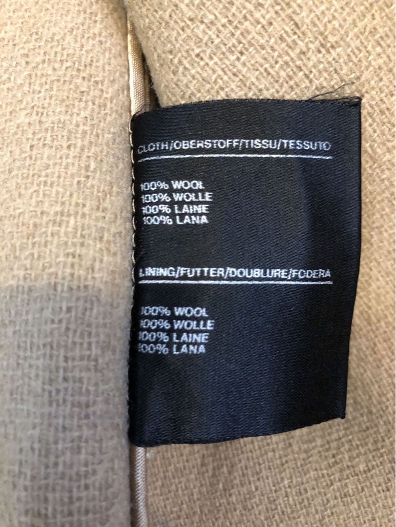 Inverter インバーティア　ダッフルコート　ベージュ　ヘリンボーン