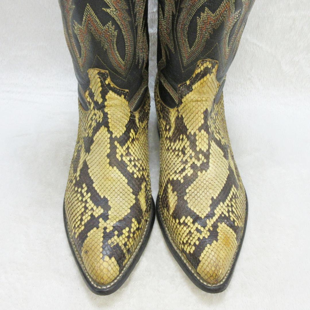 ✨美品✨トニーラマ ウエスタンブーツ パイソン ロングブーツ US7.5