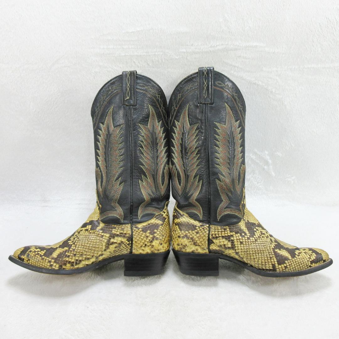 ✨美品✨トニーラマ ウエスタンブーツ パイソン ロングブーツ US7.5