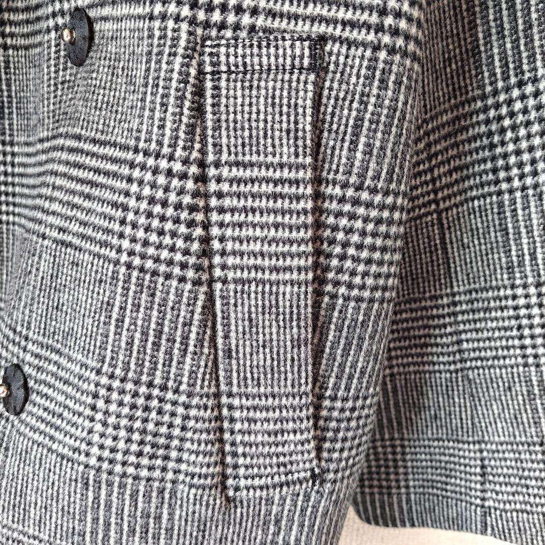 ジャーナルスタンダード　スーパー140ビーバーテーラーコート　グレンチェック36