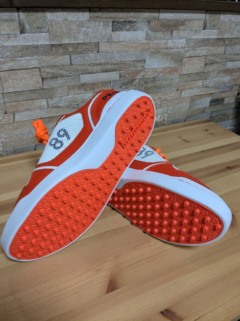 パーリーゲイツ ゴルフシューズ 26.5cm オレンジ 希少 レア 未使用