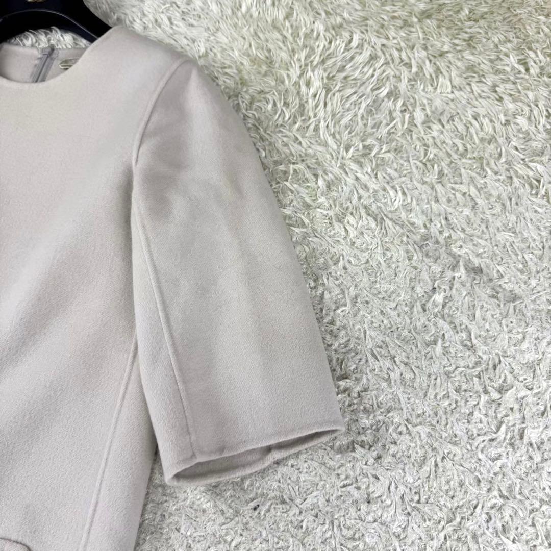 エスマックスマーラ クチートアマーノ ダブルフェイス ワンピース エクリュ 40