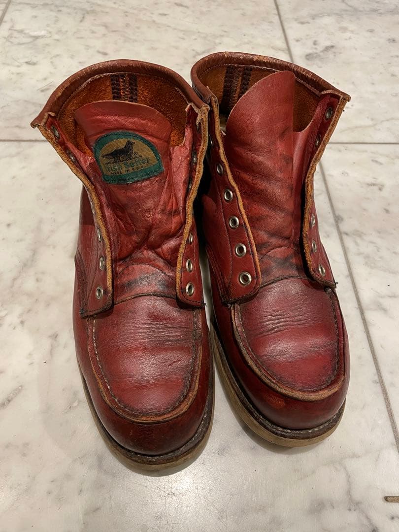 RED WING アイリッシュセッター 半円犬タグ US7E 25cm相当