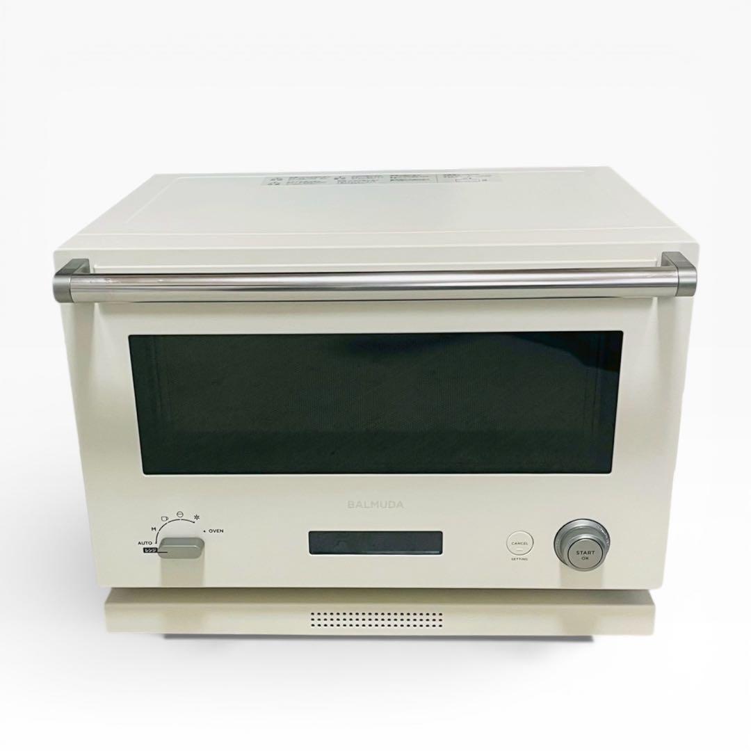 【人気家電】BALMUDA オーブンレンジ　K04A-WH 2021年製 美品