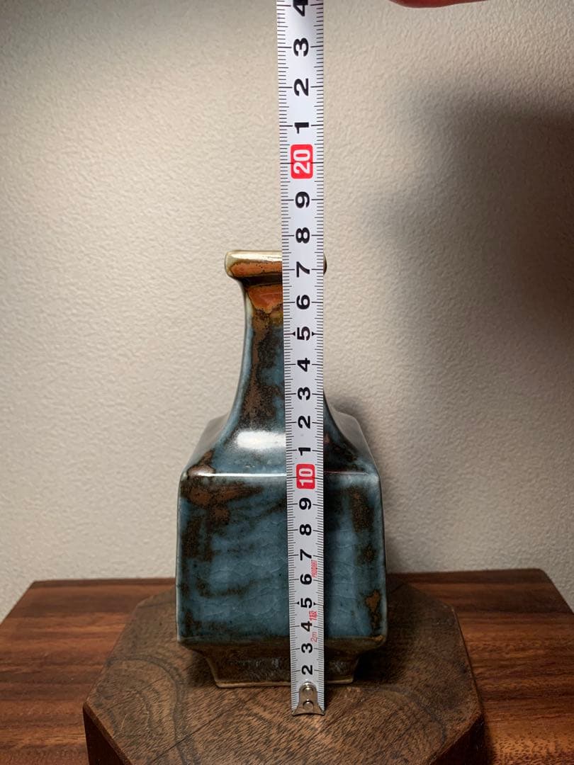 河井武一 呉須方壺 花器 民藝 河井寛次郎 河井久