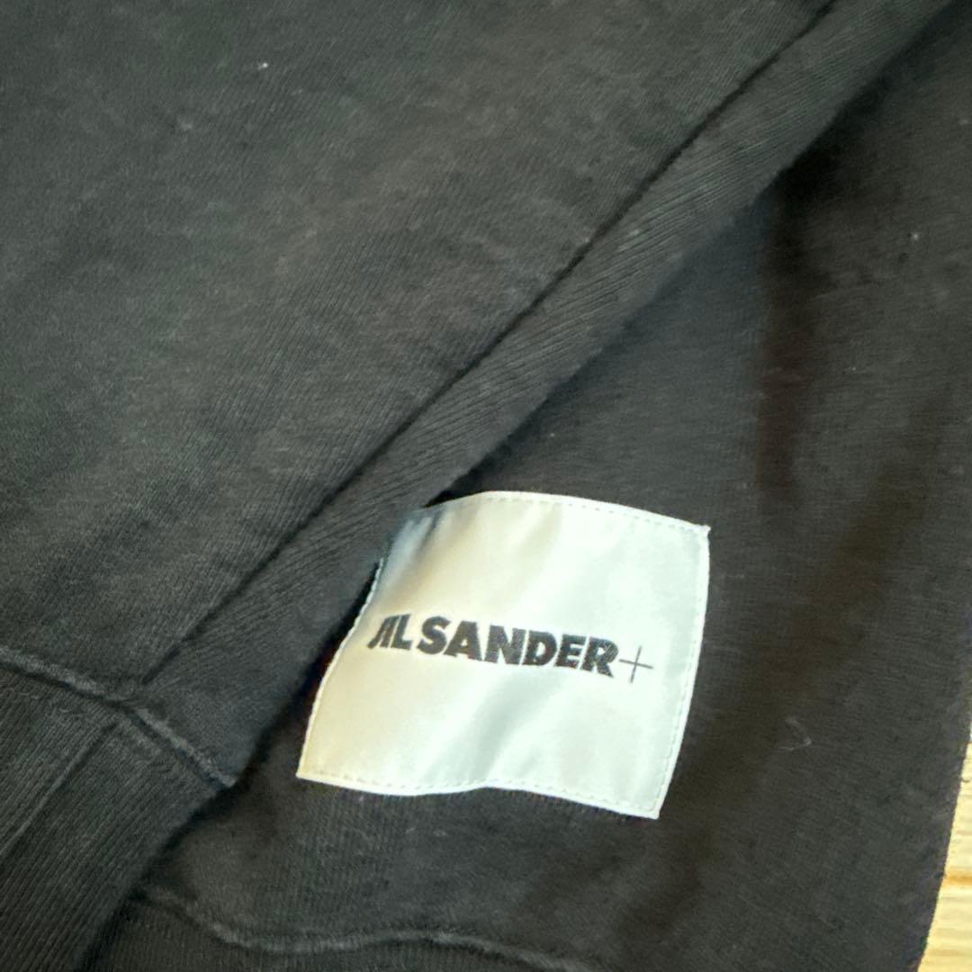 JIL SANDER+ ブラック クルーネック スウェット M
