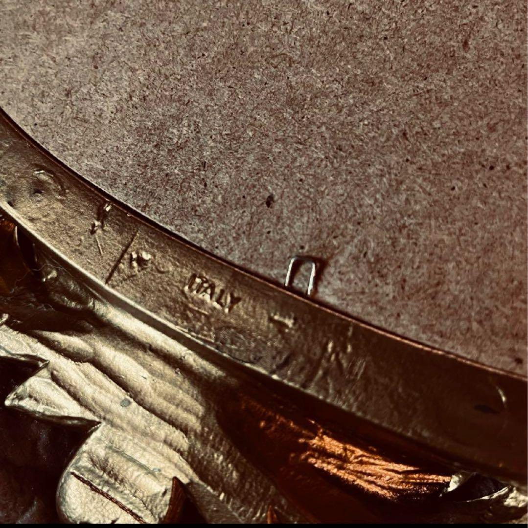 湯布院アンティーク イタリア製ウォールミラー ゴールド オーバルフレーム ロココ