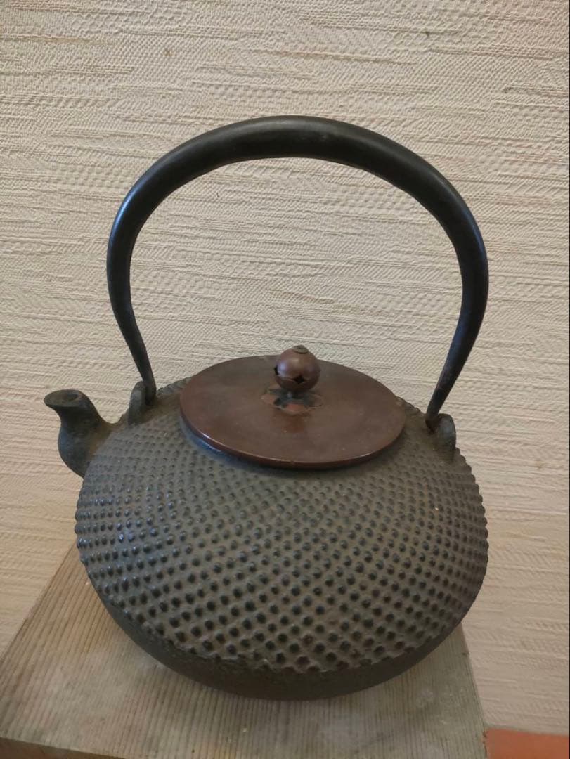 鉄瓶 未使用品 時代物 共木箱付