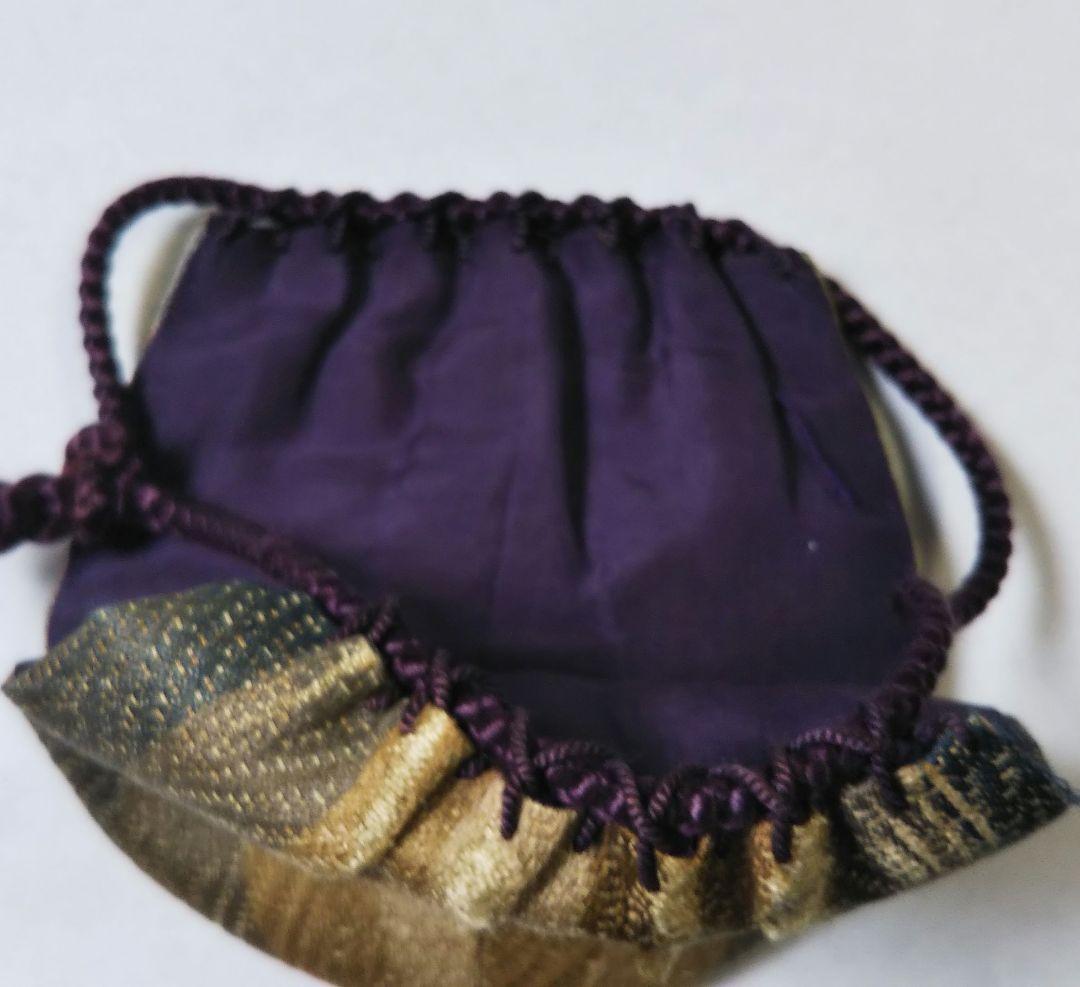 茶道具 茶入 鶴首 京焼 玉欽 造 仕服 金剛金襴 間道 西陣織