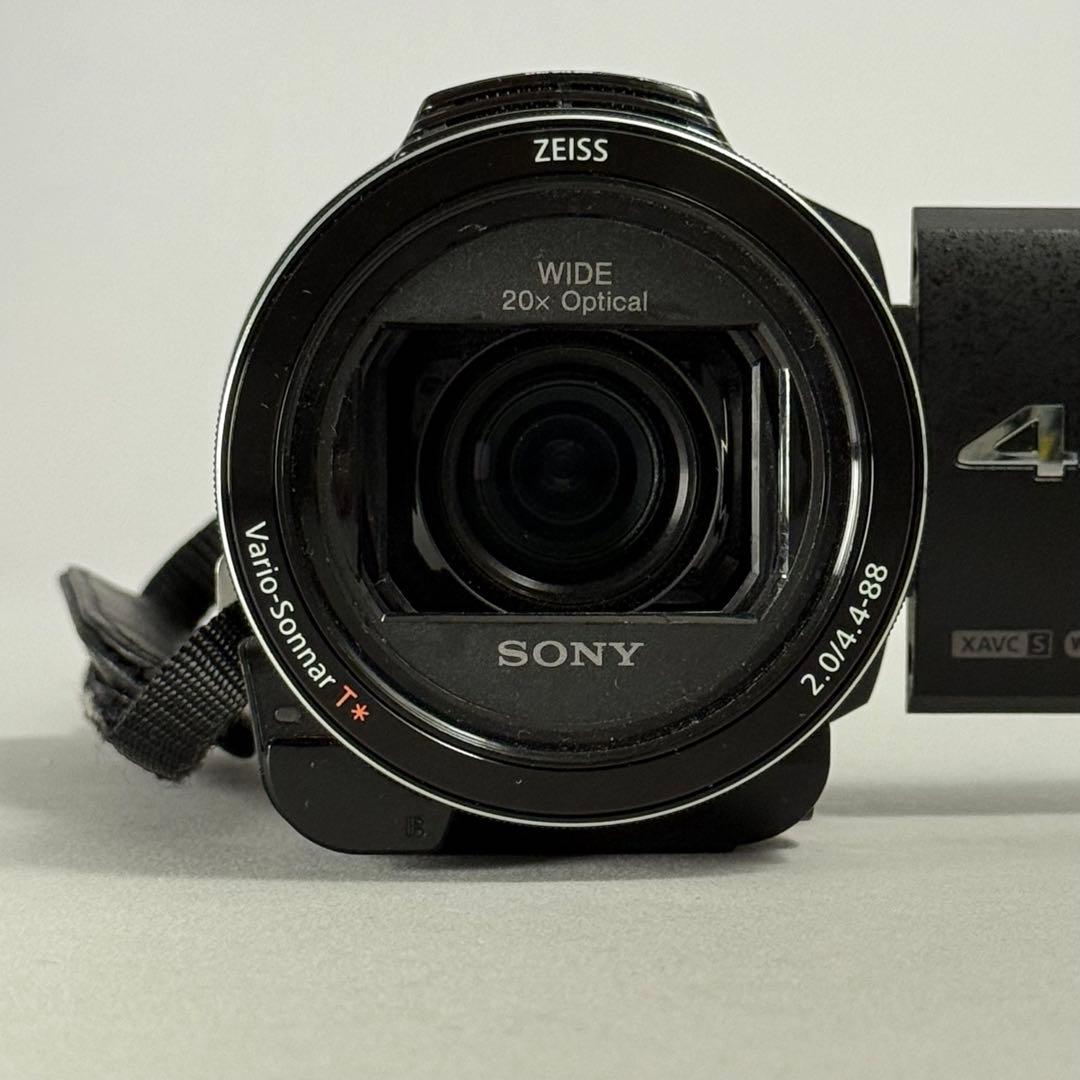 SONY 4Kビデオカメラレコーダー FDR-AX60+バッテリーパック大2個