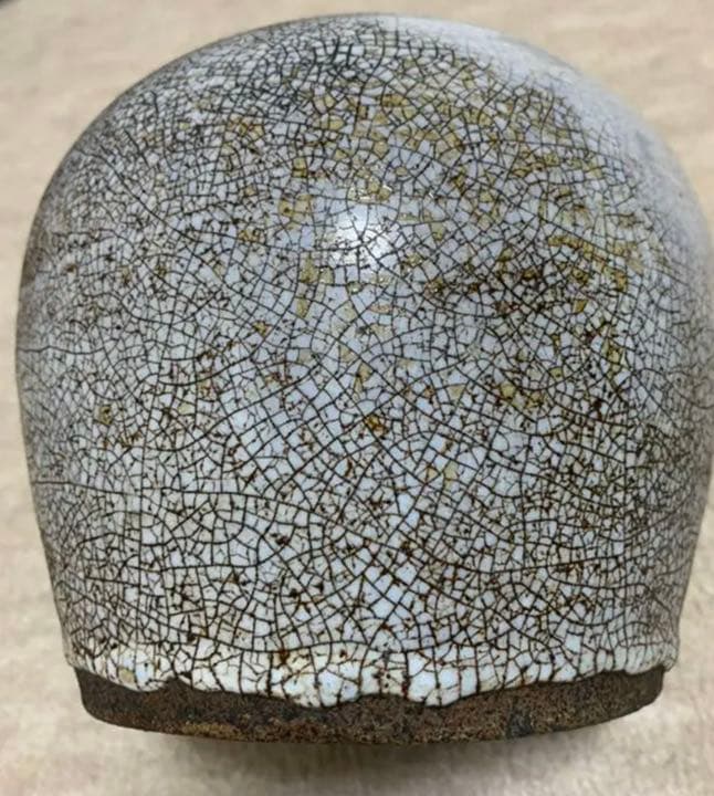 古美術 中国清時代 口の象眼細工の銅