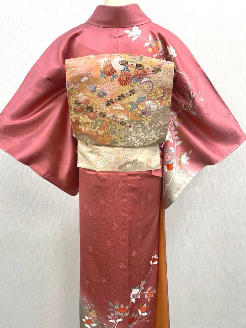 梅乃【148】正絹　訪問着　単品　美品　長襦袢付　入卒式　お宮参り　七五三