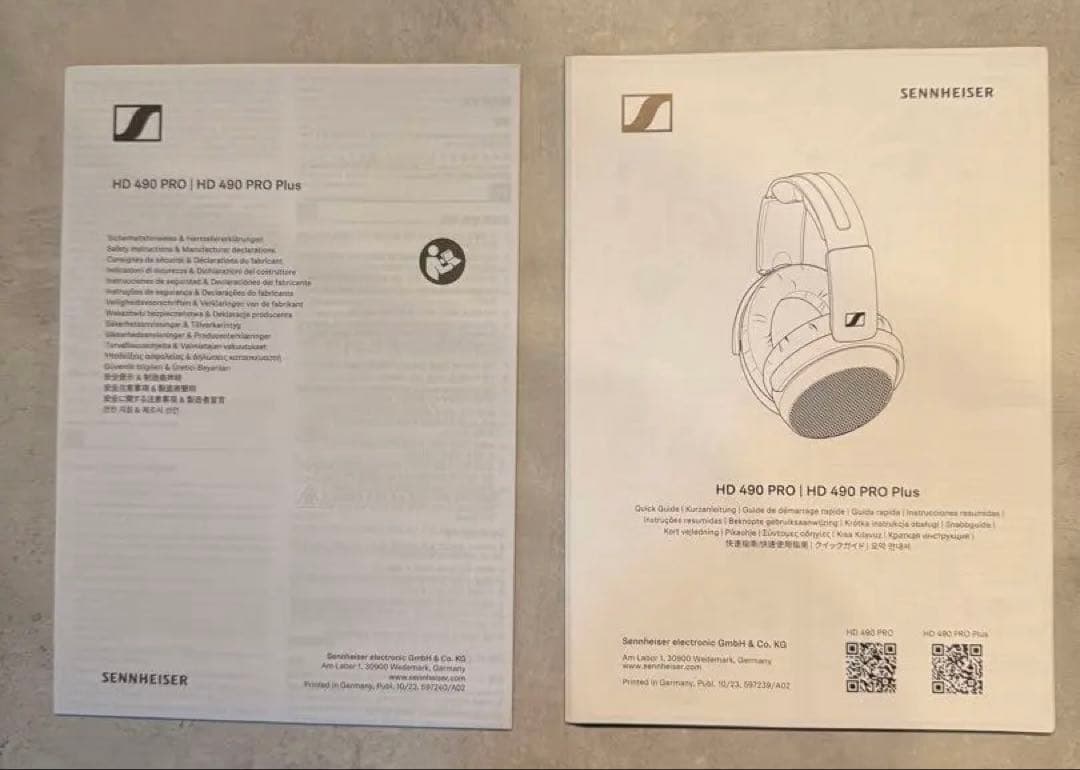 Sennheiser HD 490 PRO Plus 純正バランスケーブル付属