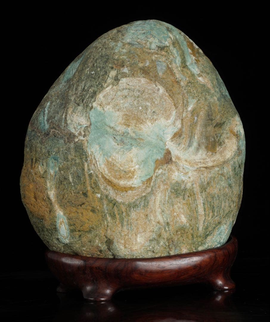 土岐石　水石 天然石 鑑賞石 4.4kg 景石 盆石 盆景 盆石 景観石 飾石