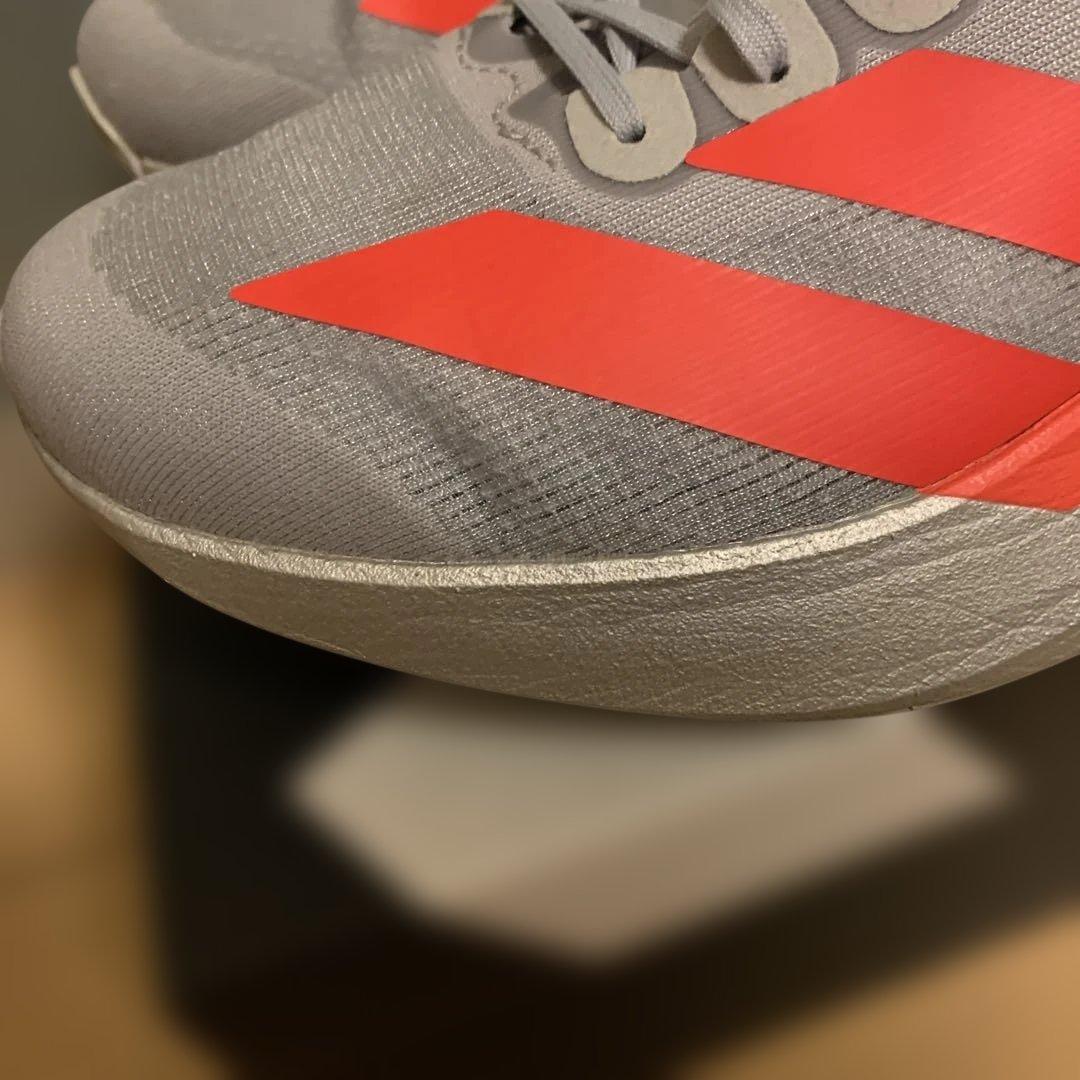 adidas アディゼロEVOSL 27センチ　ルシッドレッド