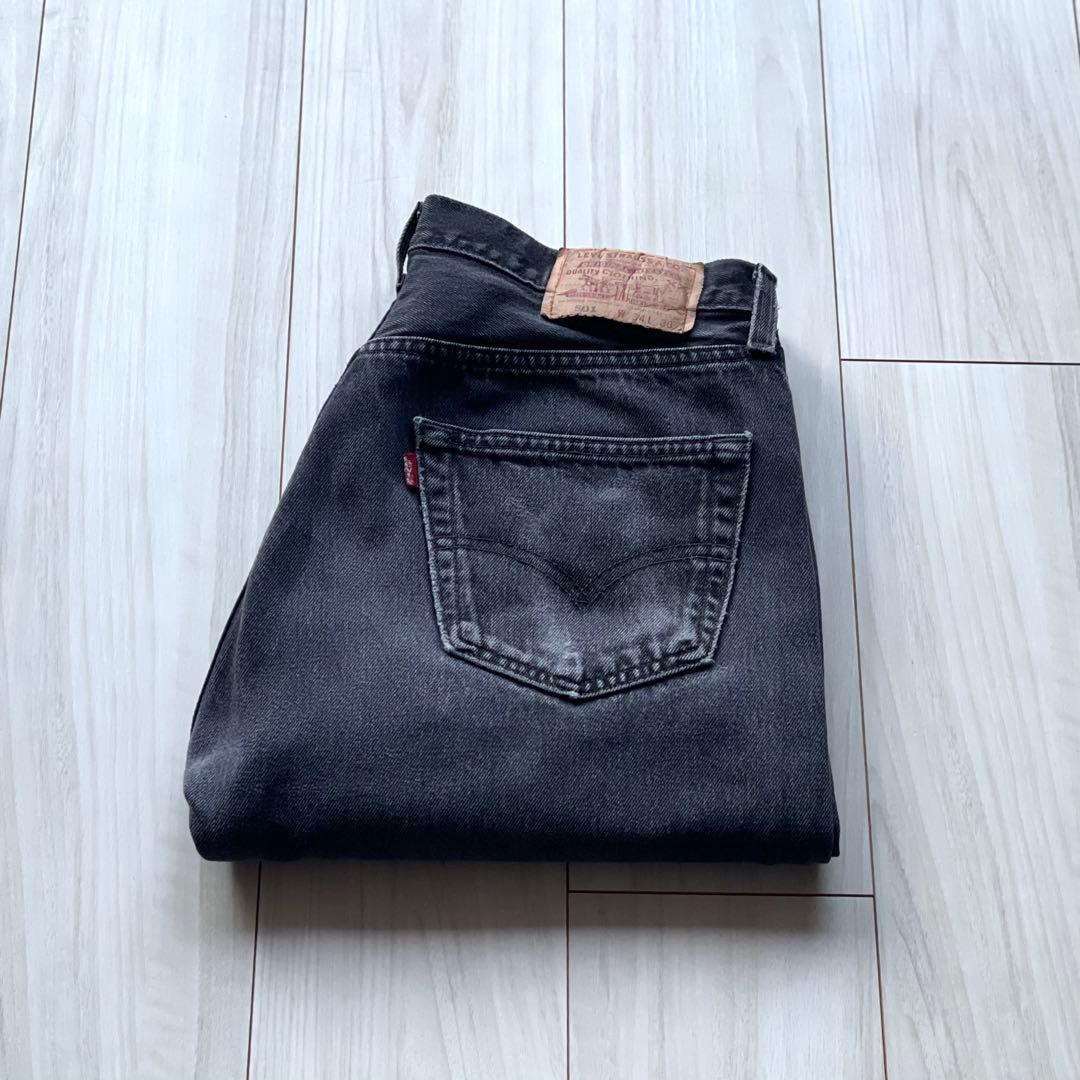 極上フェードブラック！神サイズのW34L30！90s Levi’s501 USA