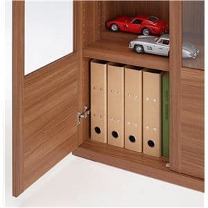 ガラスシェルフ 【幅74.3×180cm】 レベッカオーク