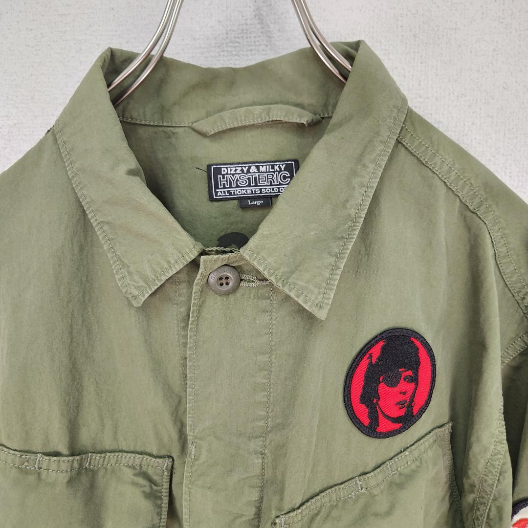 完売品★L★ヒステリック グラマー×デヴィッド・ボウイ ファティーグジャケット