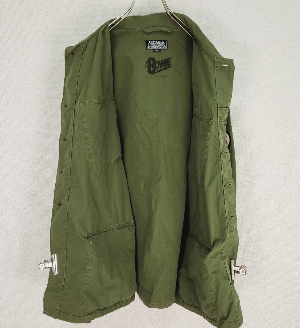 完売品★L★ヒステリック グラマー×デヴィッド・ボウイ ファティーグジャケット